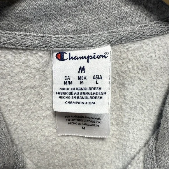 TCU Men's M Gray Pullover Horned Frogs Champion Brand - Picture 5 of 10